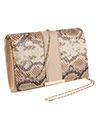 Snakeskin Embossed print faux leat