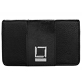 Lencca Kyma Cell Phone Wallet Case (Black/Black)