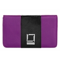 Lencca Kyma Cell Phone Wallet Case (Purple/Black