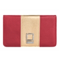 Lencca Kyma Cell Phone Wallet Case (Wine/Gold)