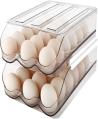 Set of 2 Auto Rolling Storage Container 18 Egg 