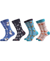 4 Pack Crew Socks - Variation Wild-1_b 