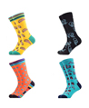 4 Pack Crew Socks - Variation Funk