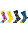 4 Pack Crew Socks - Variation Mixfun-4