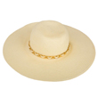 (Beige) Aerusi Mrs Wickman Floppy Straw Hat