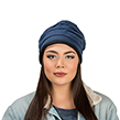 (Blue) Aerusi Malibu Fleece Knit Beanie