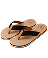 Aerusi Natural Open Toe Flip flop, Black