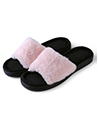 (Size 6) Aerusi Loulu Fluffy Slide Slipper (Pink