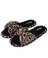 (Size 6) Aerusi Cozy Slide Slipper (Leopard)