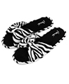 Aerusi Cozy Slide Slipper (Black White Print, Si