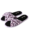 (Size 6) Aerusi Cozy Slide Slipper Purple Leopar