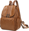 Luccia Lady Faux Leather Backpack Brown