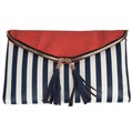 (Stripe) Gala Tassel Crossbody Clu