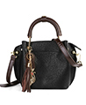 Mini Clova Top Handle Real Leather Satchel Purse