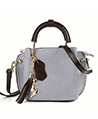 (Gray) Mini Clova Top Handle Real Leather Satche