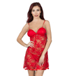 (Large) Red Lace Babydoll Chemise with G-String 