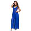 (Blue) Sheer Night Gown with Triangle Back