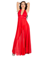 (Red) Floral Lace Night Gown With Halter Neck