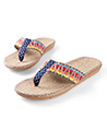 Woman Light Flax Straw Sandals Flip Flops