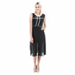 Sheath MIDI dress with Removable Chiffon Skirt