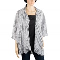 Americana Shawl Scarf (Black/White