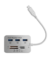 7 IN 1 Type C Adapter SD Memory Card Reader, 3 U