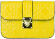 (Yellow) Quilt Design Crossbody Bag