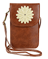 (Brown) Flower Touch Screen Crossb
