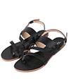 Young Spirit London Women Strap Sandal, Black, Si