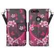 (Pink Flowers) Design Wallet Stand