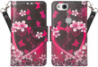 (Pink Flowers) Wallet Stand Case f