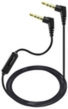 (Black) 3.5mm Audio Cable with Microphone (3 ft)