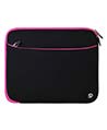 (Black/Pink) Neoprene 12 Laptop Carrying Sleeve