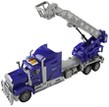 (Blue) Remote Control Big Rig with Crane and Bas