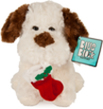 White Christmas Dog Plush Toy Blue