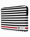 Vangoddy Luxe Series Black White Stripe Laptop S