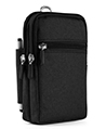 (Black) Utility Travel Waist Pouch Carrying Case