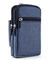 (Blue) Utility Travel Waist Pouch Carrying Case