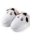 (Size 8-10) Aerusi Adult Cow Animal Plush Slippe