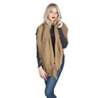 Aerusi Womens Soft Infinity Scarf (Camel)