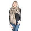 Aerusi Womens Woven Grid Scarf (Tan)