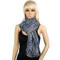Aerusi Womens Knitted Grid Scarves