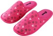 (Size L) Aerusi Woman Mellie Hearts Slipper (Hot