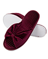 Aerusi Royal Cozy Slide Slipper Wine Red, Size 6