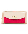 Cream/Magenta VanGoddy Venice Clutch