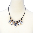 Pear-Shaped Crystal Necklace