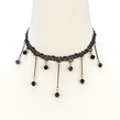 Hanging Crystal Thin Lace Necklace