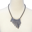 Black Tassels Diamond Necklace