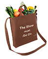 Canvas Transport Totebag, The show must go on