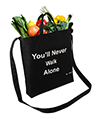 Canvas Transport Totebag, You never walk alone, 